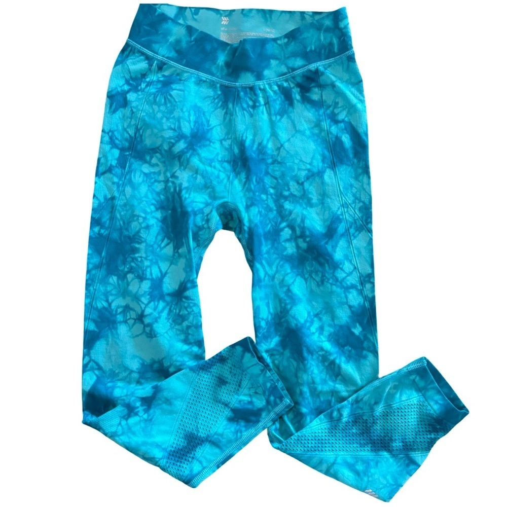All in Motion Aqua Tie-Dye Trendy Kids Leggings Girl’s Size Large 10/12